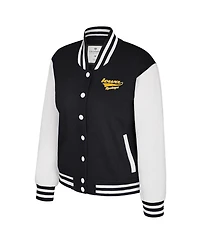 Colosseum Women's Black Iowa Hawkeyes French Baguette Full snap Fleece Jacket