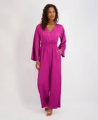 kensie Women's V-Neck Jumpsuit