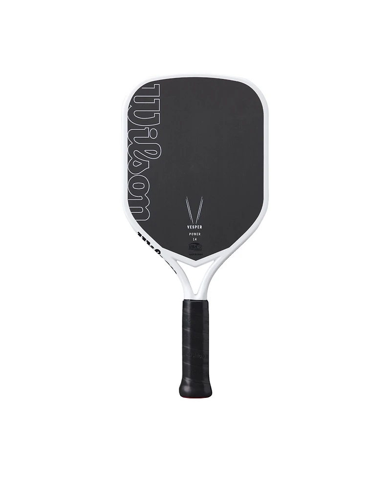 Wilson Vesper Power 14 Pickleball Paddle - White/Black / 4 1/8 / 8.1 Oz