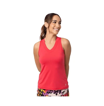 Sofibella Women's Uv Colors Racerback Tennis Tank Top