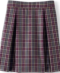 Lands' End Big Girls Top of Knee Plaid Skort