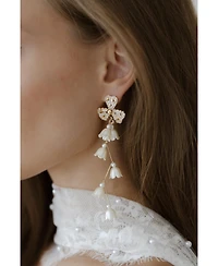 Untamed Petals Soiree Crystal Drop Earrings