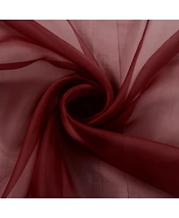 GoodGram 2 Piece Spooky Halloween Decor Organ Blood Burgundy Colored Rod Pocket Sheer Voile Window Curtains - 63 in. Long