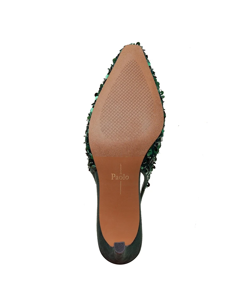 COSMO2 | Stiletto Heel Sequined Slingback Pump