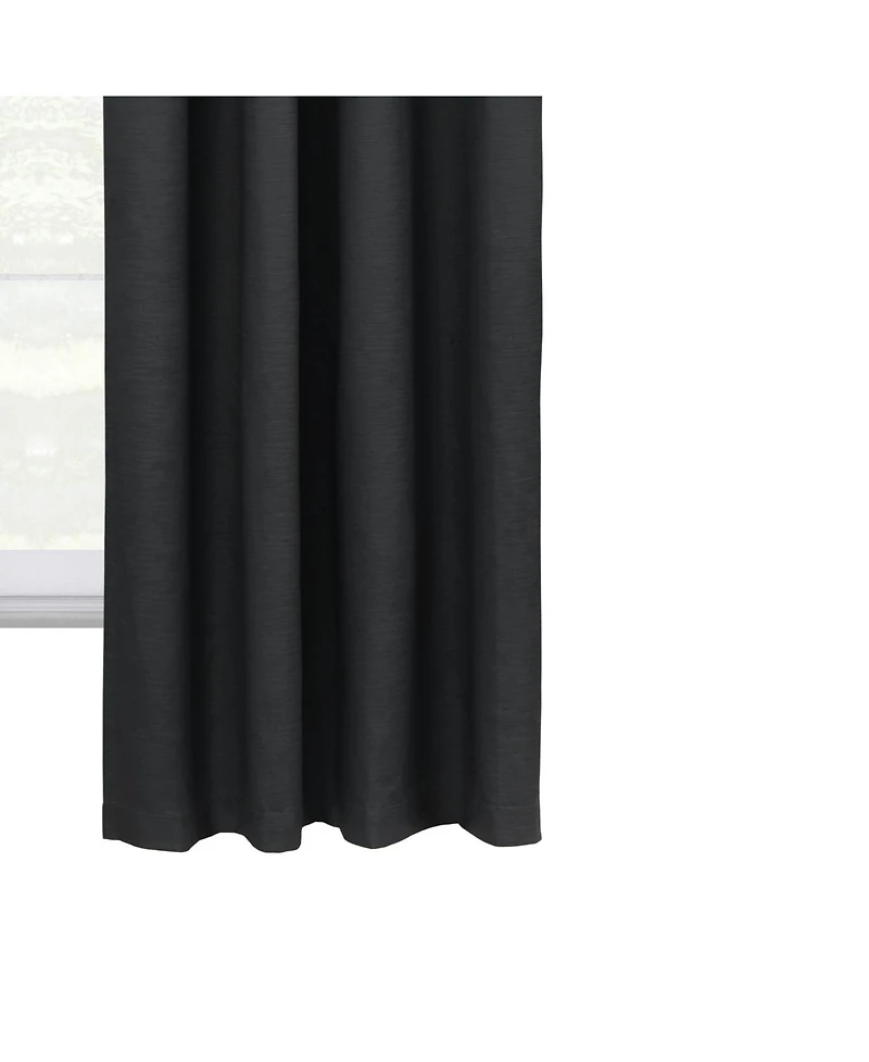 Thermaplus Shadow Blackout Uv Protection Grommet Curtain Panel for Windows 52" x 63" Black