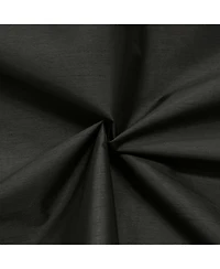 Thermaplus 100% Polyester Glacier Balance Temperature Solid Faux Silk Blackout Grommet Curtain Panel 52" x 84" Black