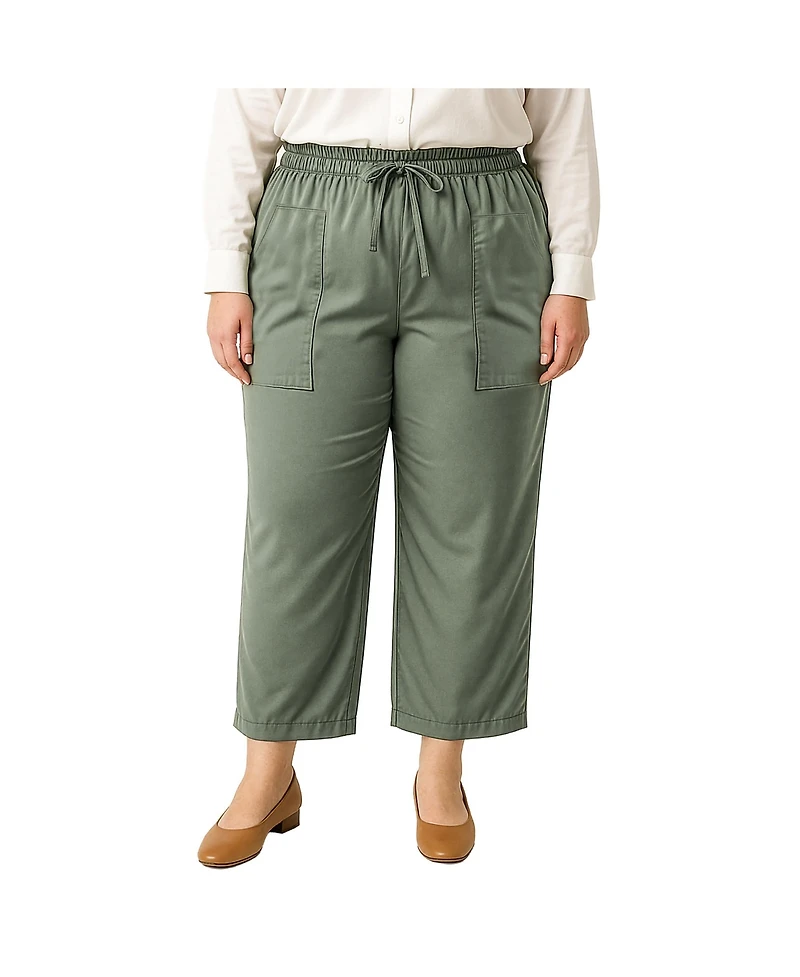 Standards & Practices Plus High Waist Wide Leg Pull-On Pants