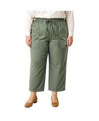 Standards & Practices Plus High Waist Wide Leg Pull-On Pants