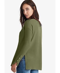 ellos Women's Boatneck Sweater Tunic