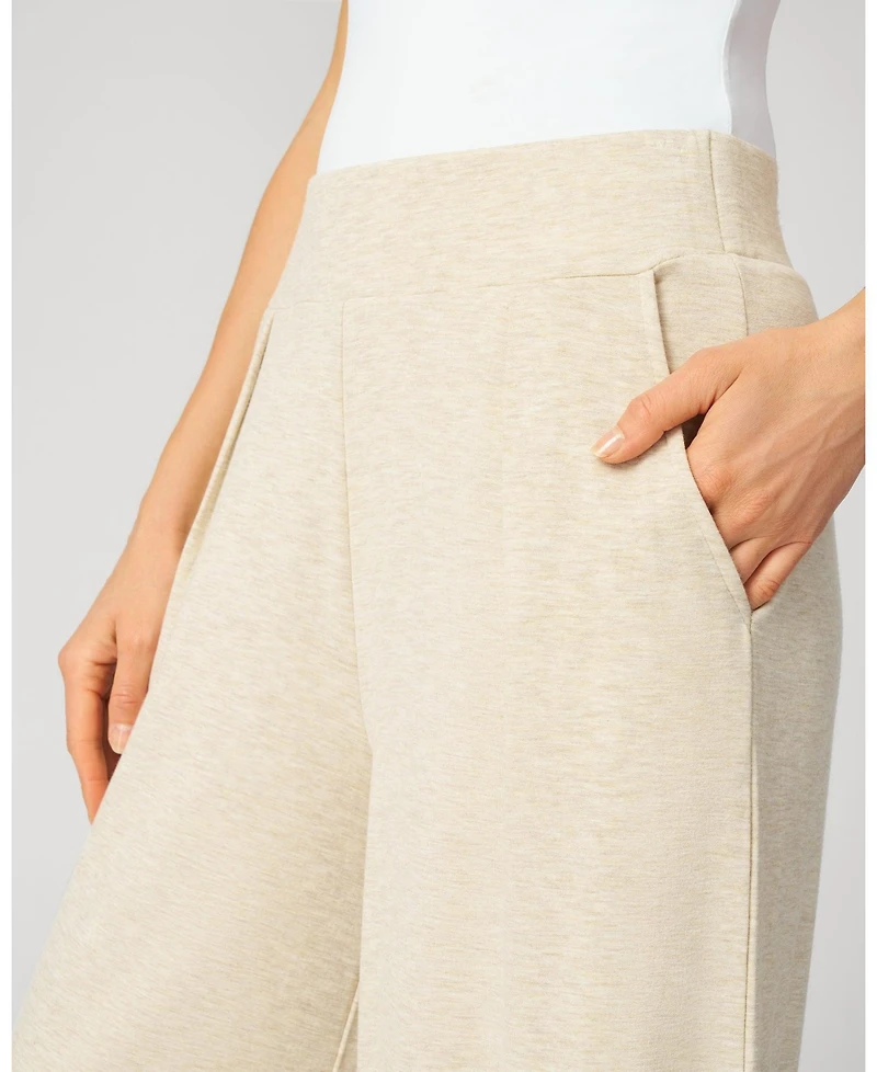 Cable & Gauge Cropped Wide Leg Ultra Soft Terry Pant