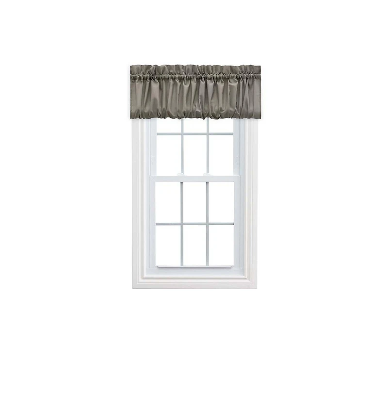 Ellis Stacey 1.5" Rod Pocket High Quality Fabric Solid Color Window Balloon Valance 60"x15