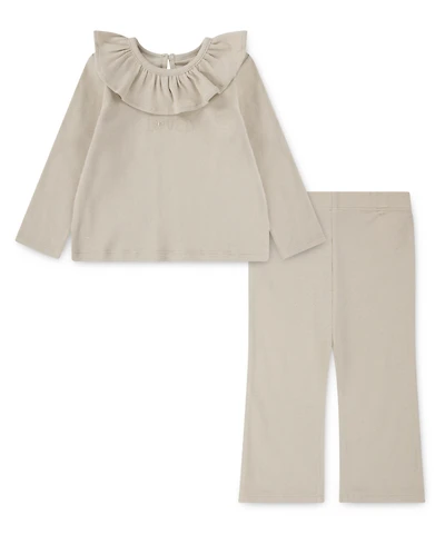 Huggies Baby Girls 2-Piece Long-Sleeve Top and Pants Set