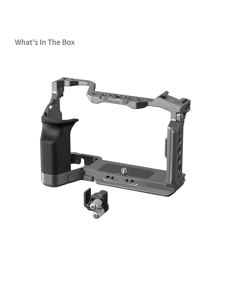 SmallRig HawkLock Quick Release Cage Kit with Silicone Handle for Sony Alpha 7C Ii/7CR, Black