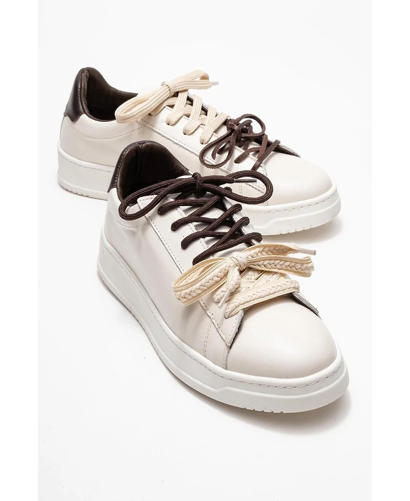 Forever & Always Shoes Warron Leather Sneakers (Women)