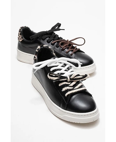 Forever & Always Shoes Warron Leather Sneakers (Women)