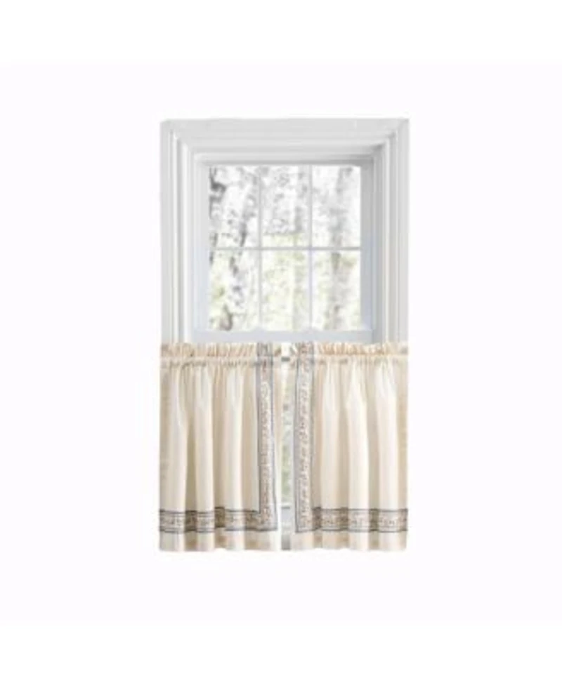Ellis Curtain Richmark 1.5 X22 Rod Pocket Tailored Tier For Windows 70 X22 X 24 X22 Natural