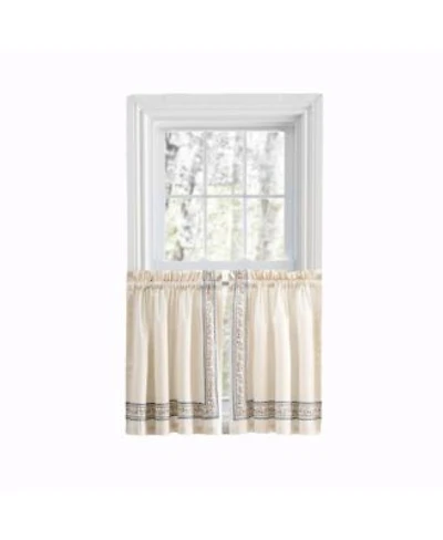 Ellis Curtain Richmark 1.5 X22 Rod Pocket Tailored Tier For Windows 70 X22 X 24 X22 Natural