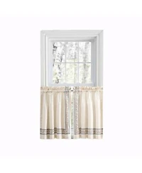 Ellis Curtain Richmark 1.5 X22 Rod Pocket Tailored Tier For Windows 70 X22 X 24 X22 Natural
