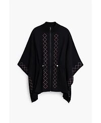 Desigual Women's Zig-zag poncho