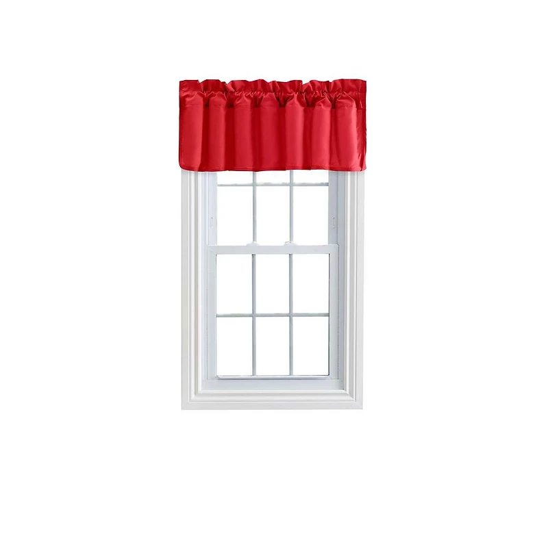 Ellis Stacey 3" Rod Pocket High Quality Fabric Solid Color Window Lined Filler Valance 42"x13