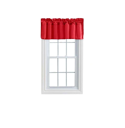 Ellis Stacey 3" Rod Pocket High Quality Fabric Solid Color Window Lined Filler Valance 42"x13
