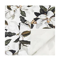 Ellis Curtain Magnolia Lined 3" Rod Pocket Curtain Panel Pair with Tiebacks 100" x 63