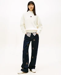 Tommy Jeans Women's Mock Neck Badge Sweater