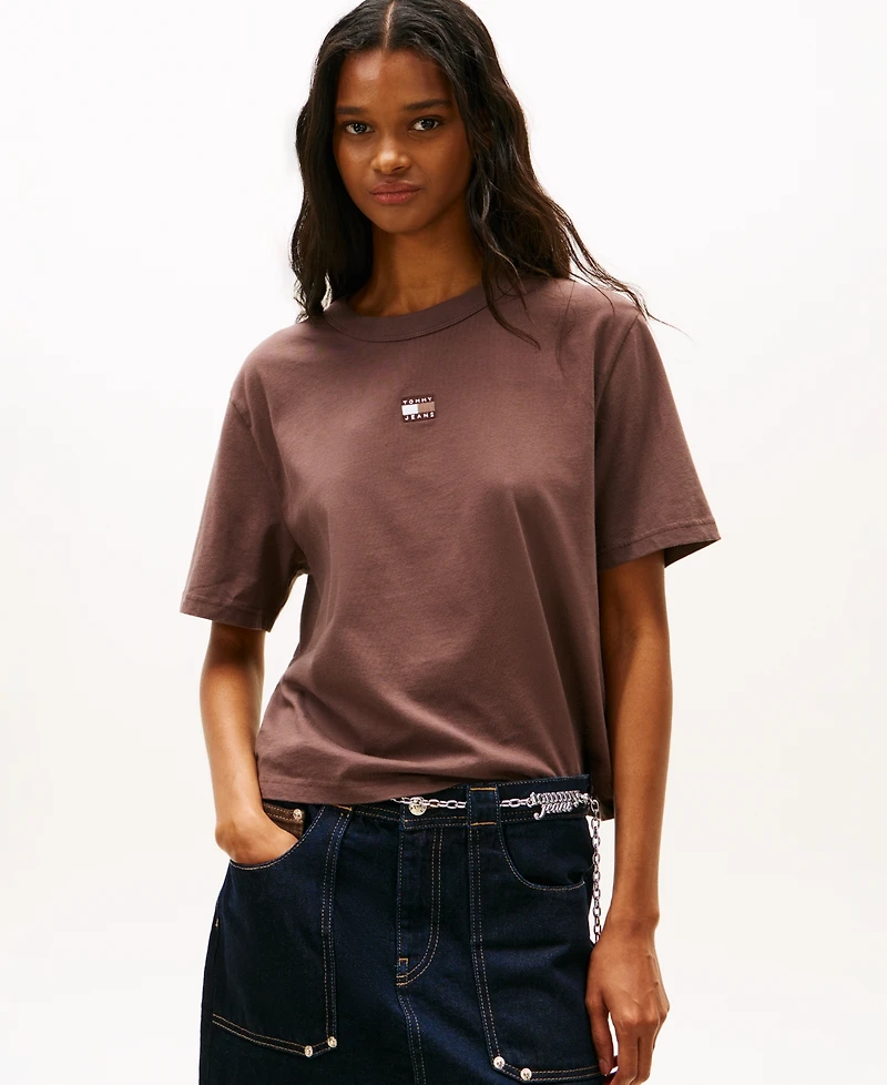 Tommy Jeans Women's Boxy Badge Crewneck T-Shirt
