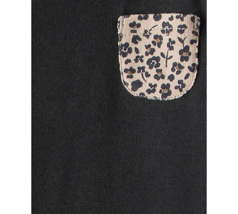 Carter's Baby Girls 3-Piece Printed Bodysuit, Long-Sleeve Bodysuit and Pants Set