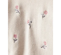 Carter's Baby Girls 2-Piece Floral Long-Sleeve Sweater and Pants Set
