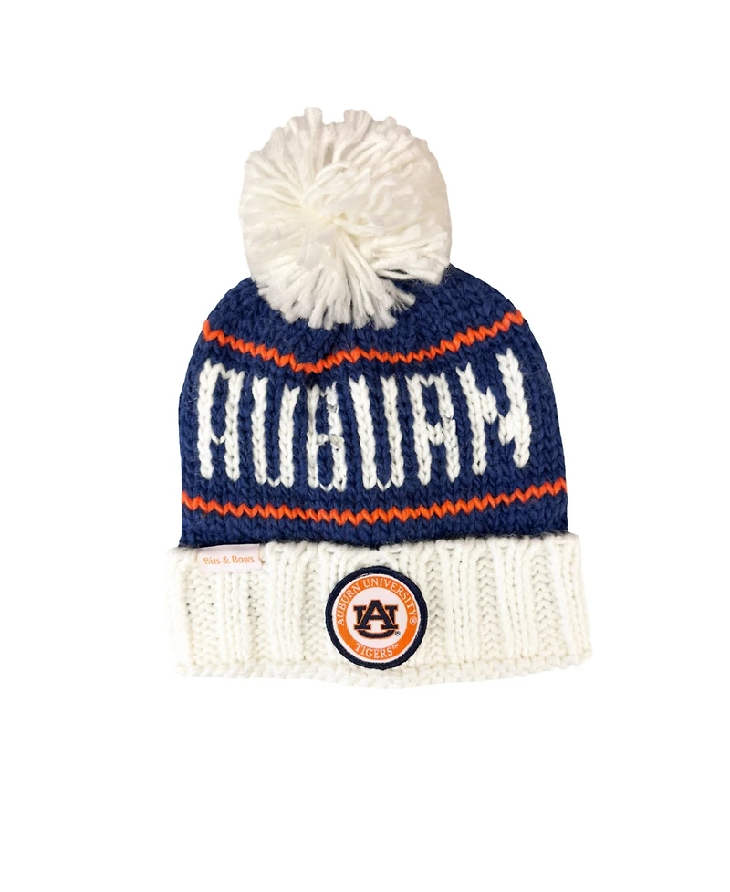 Bits & Bows Kids Unisex Auburn Bobble Hat
