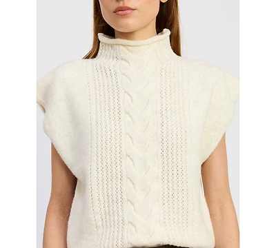 En Saison Women's Stenson Turtle Neck Sweater Vest