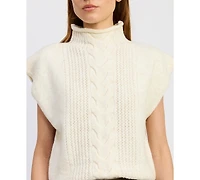 En Saison Women's Stenson Turtle Neck Sweater Vest