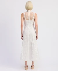 En Saison Women's Meena Turtle Neck Maxi Dress