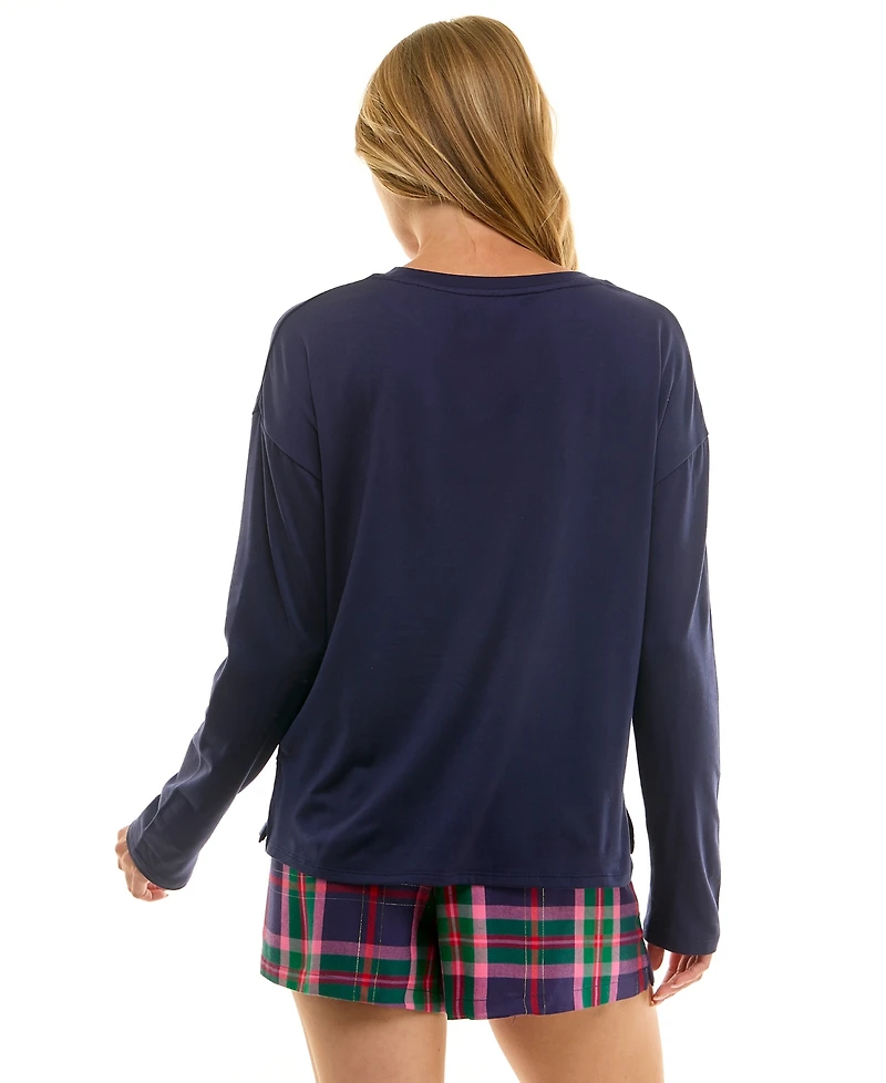 Roudelain Women's Long-Sleeve Drop Shoulder Top