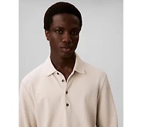 Calvin Klein Men's Long-Sleeve Classic Fit Polo Shirt
