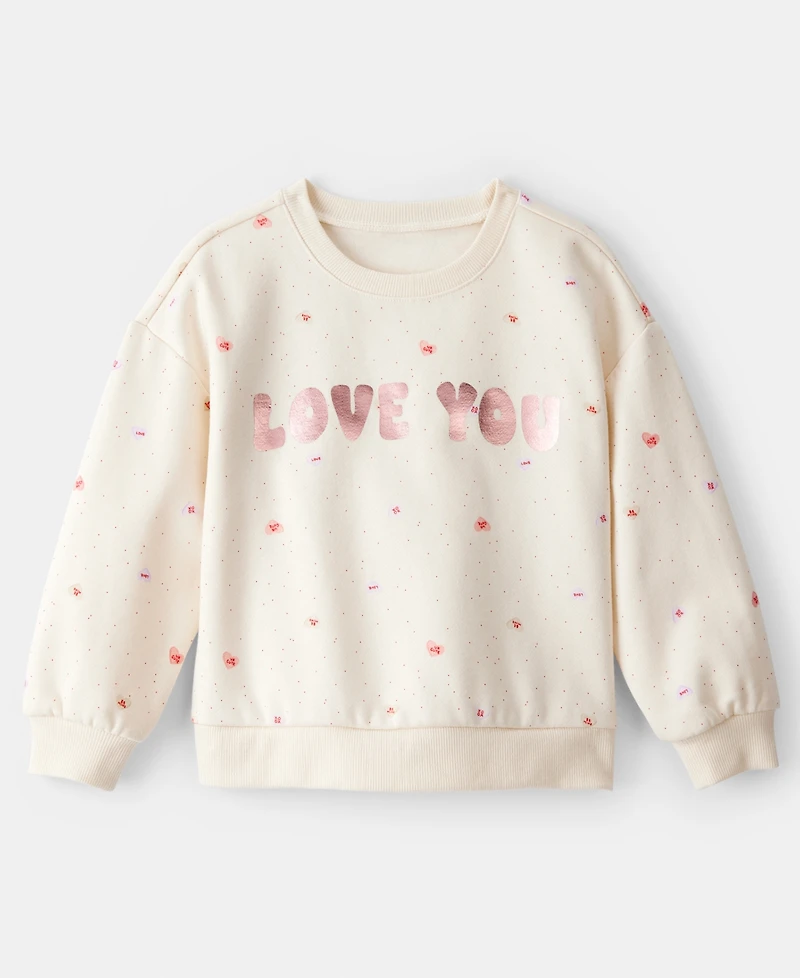 Carter's Girls Toddler 2T-5T DayDream Heart Long-Sleeve Sweatshirt