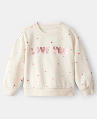 Carter's Girls Toddler 2T-5T DayDream Heart Long-Sleeve Sweatshirt