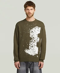 G-Star Raw Men's Sprayed 89 Pull-On Knit Sweater