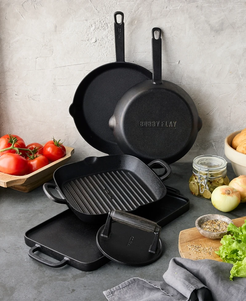 GreenPan Bobby Flay Cast Iron 6.5" Round Grill Press