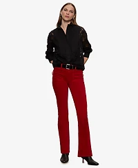 Sanctuary Women's Velveteen Brook Bootcut Stretch Pants