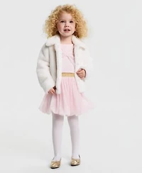 Epic Threads Girls Toddler 2t 4t Faux Fur Jacket 2 Pc. Bow Top Bubble Skirt Set Macys Exclusive