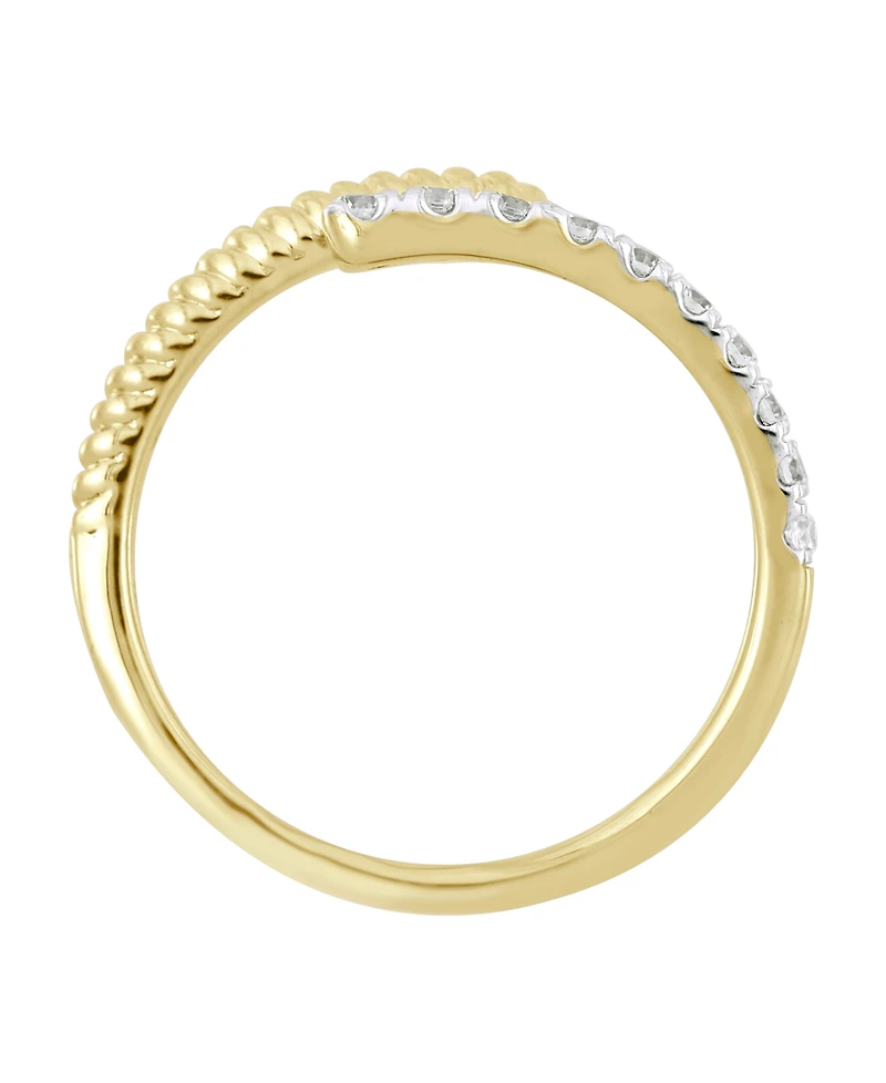 Macy's Diamond Ring (1/4 ct. t.w.) in 10K Yellow Gold with White Rhodium