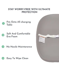 Evolur Baby Eva Changing Pad, Soft and Breathable, Lightweight Portable Waterproof Firm Padding