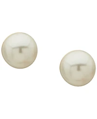 Anne Klein 3-Pc. Cubic Zirconia and Imitation Pearl Gold-Tone Round and Baguette Earrings Set