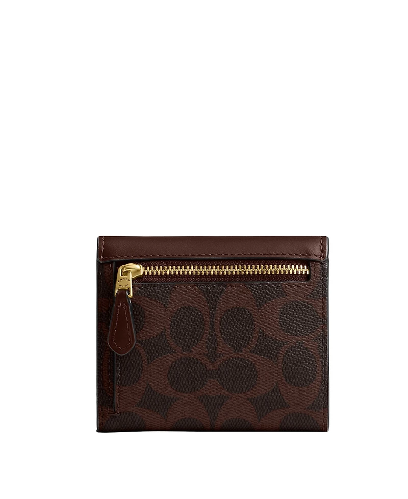 Coach Mila Small Flap Wallet Signature Canvas