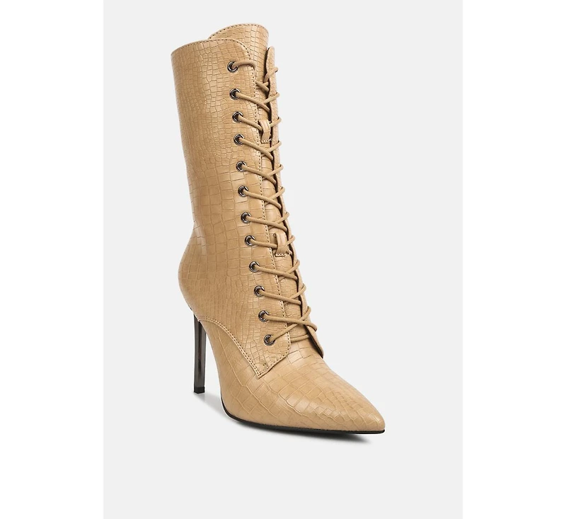 knocturn croc textured over the boots