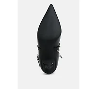 Jaunts Eyelets & Studs Harness Ankle Boots
