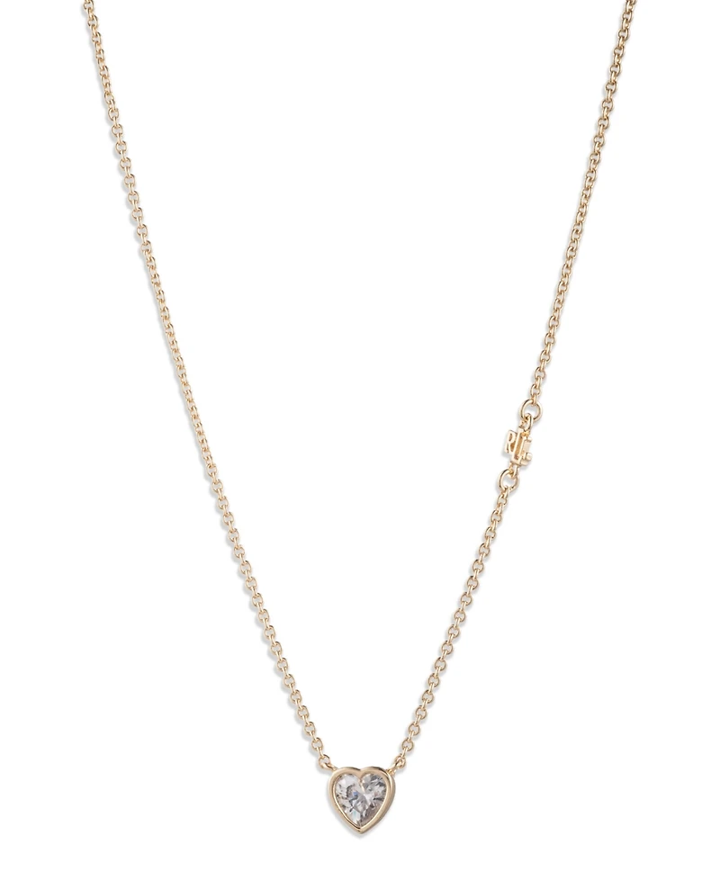 Lauren Ralph Lauren Cubic Zirconia Heart Pendant Necklace
