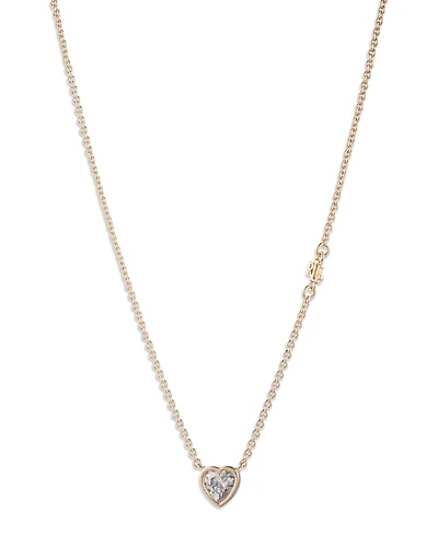 Lauren Ralph Lauren Cubic Zirconia Heart Pendant Necklace